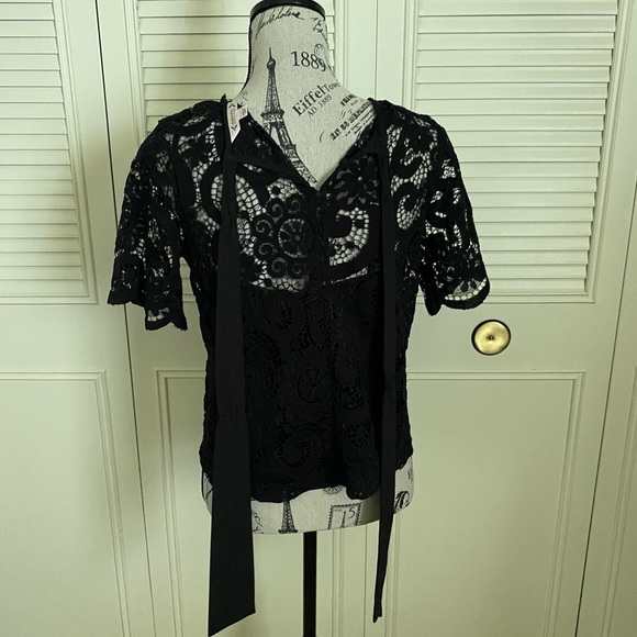 Nanette Lepore blouse size S Black - Picture 6 of 16